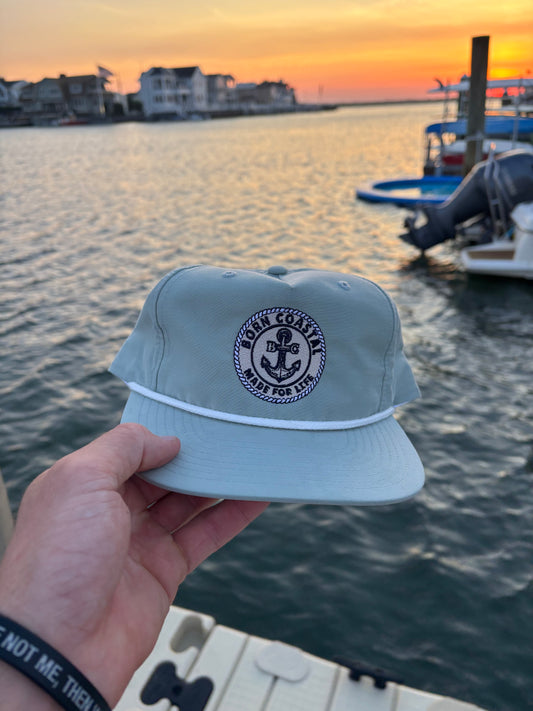 Classic Dusty Blue Anchor Hat